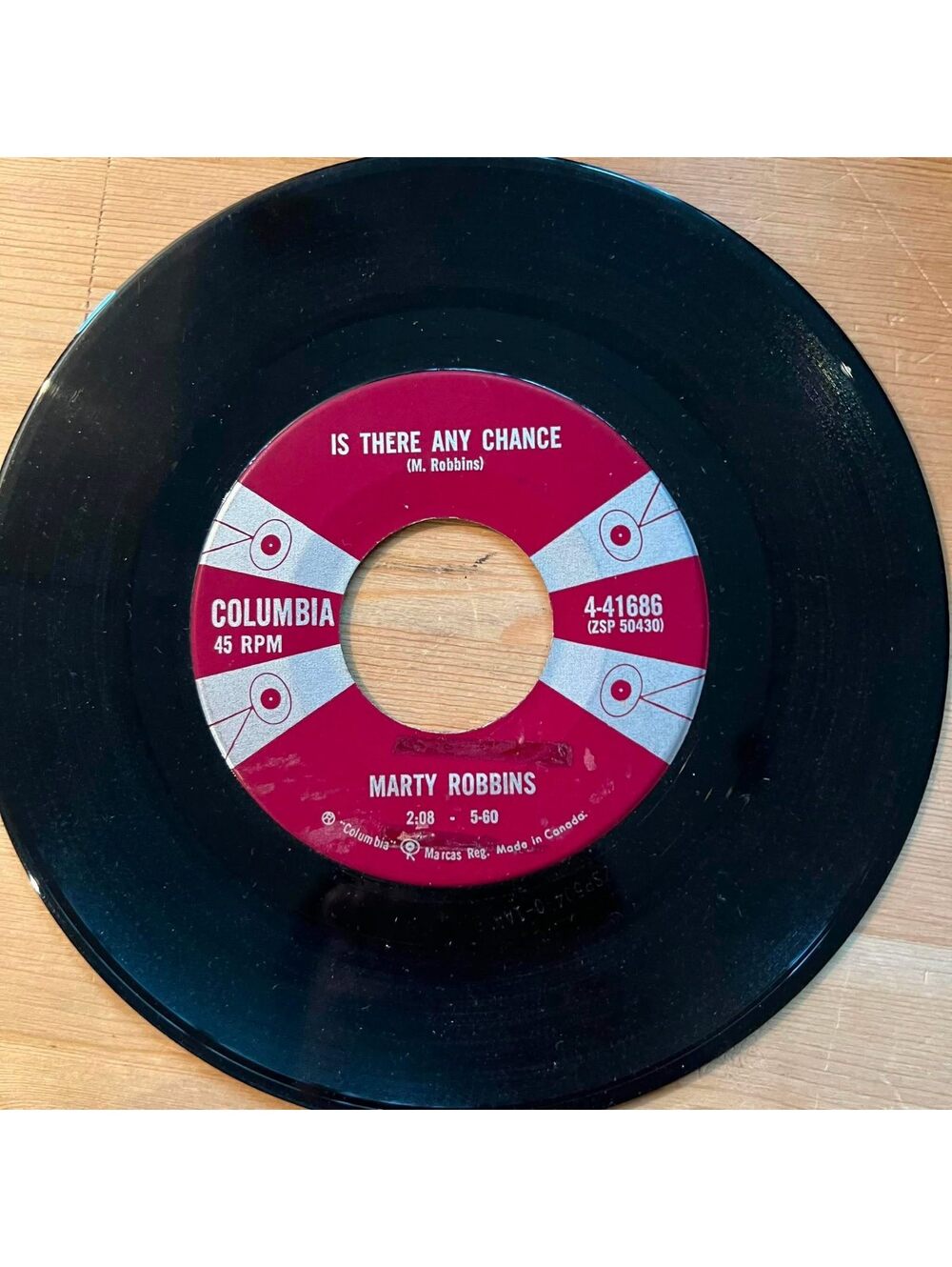 Marty Robbins - Is There any Chance/I Told My Heart 45rpm VG+ R11